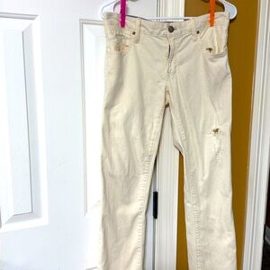 Gap cream colored jeans size 26/2